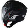 KYT D City Lucent Matt Black Silver Helmet