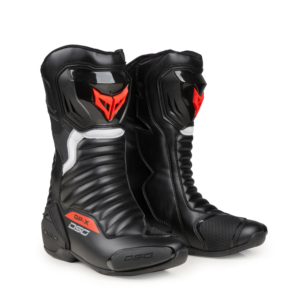 DSG GPX Riding Boots (Black Racing Red) - Moto Central