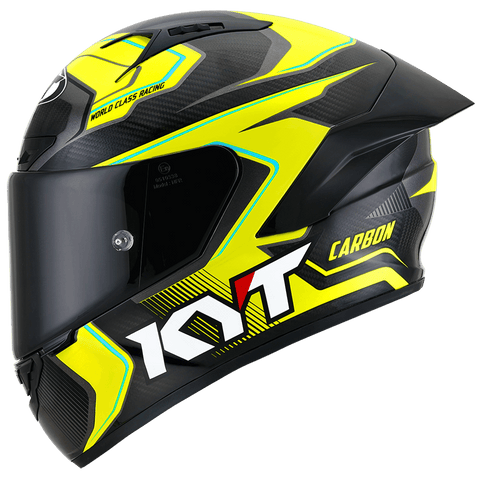 KYT NZ Race Carbon Competition Gloss Black Yellow Helmet