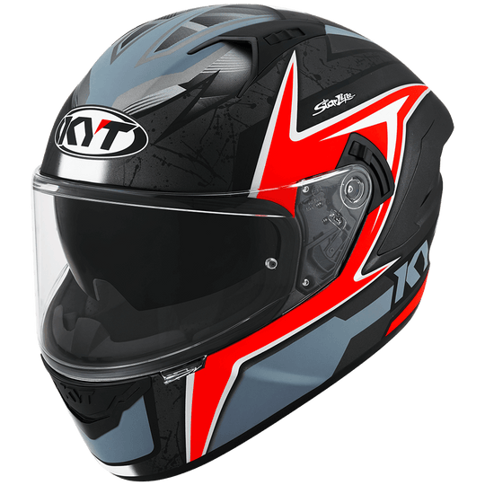 KYT NFR Mindset Matt Anthracite Red Helmet