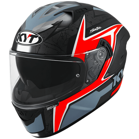 KYT NFR Mindset Matt Anthracite Red Helmet