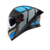 MT Thunder 3 SV Spoiler Nova B2 Gloss Black Blue Orange Helmet