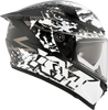 KYT Striker 2V Neutron Gloss Black White Helmet
