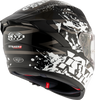 KYT Striker 2V Neutron Gloss Black White Helmet