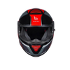 MT Thunder 3 SV Spoiler Nova B5 Gloss Black Grey Red Helmet - Moto Central