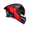 MT Thunder 3 SV Spoiler Nova B5 Gloss Black Grey Red Helmet - Moto Central