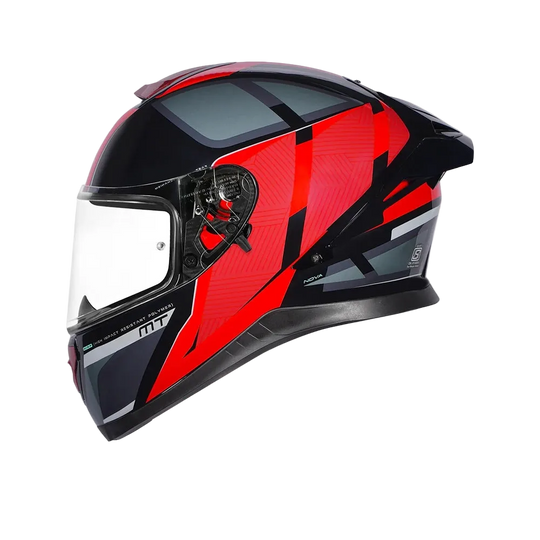 MT Thunder 3 SV Spoiler Nova B5 Matt Black Grey Red Helmet