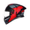 MT Thunder 3 SV Spoiler Nova B5 Gloss Black Grey Red Helmet - Moto Central