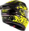 KYT Striker 2V Neutron Gloss Black Yellow Helmet