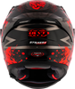 KYT Striker 2V Neutron Gloss Black Red Helmet