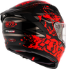 KYT Striker 2V Neutron Gloss Black Red Helmet