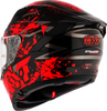 KYT Striker 2V Neutron Gloss Black Red Helmet