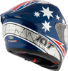 KYT Striker 2V Brock Parkes Replica Gloss Blue White Helmet