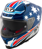 KYT Striker 2V Brock Parkes Replica Gloss Blue White Helmet