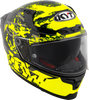 KYT Striker 2V Neutron Gloss Black Yellow Helmet