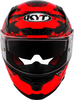 KYT Striker 2V Neutron Gloss Black Red Helmet