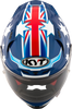 KYT Striker 2V Brock Parkes Replica Gloss Blue White Helmet