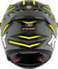 KYT Striker 2V Flaming Gloss Grey Blue Helmet