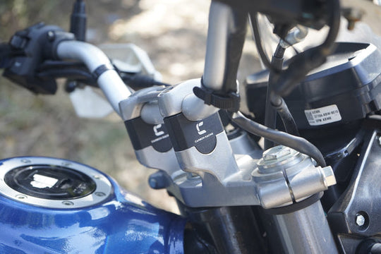 Carbon Racing Handlebar Risers 1 inch for Hero Xpulse (Black)