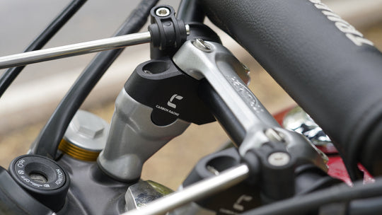 Carbon Racing Premium Pullback Offset Handlebar Risers for Triumph Scrambler 400X