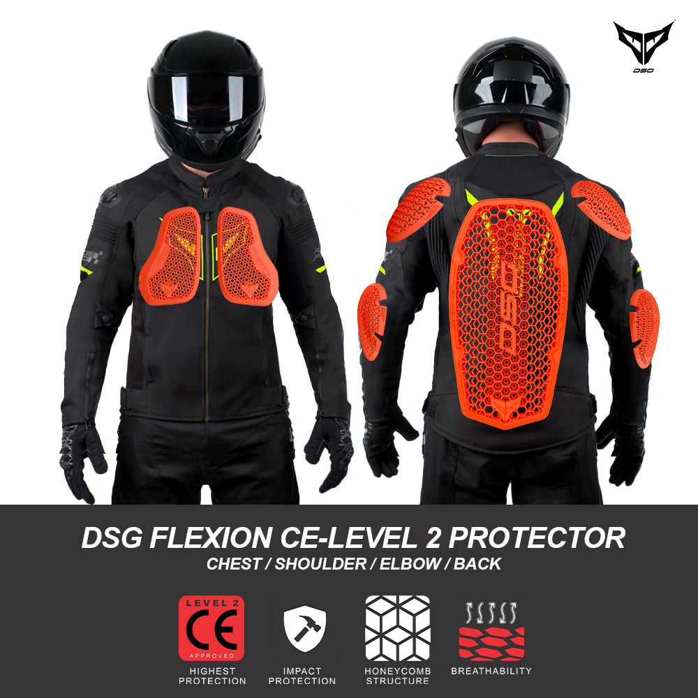 Dsrl Racing Jacket DSG Race Pro V3 Jacket (Black Fluro Yellow)– Moto Central