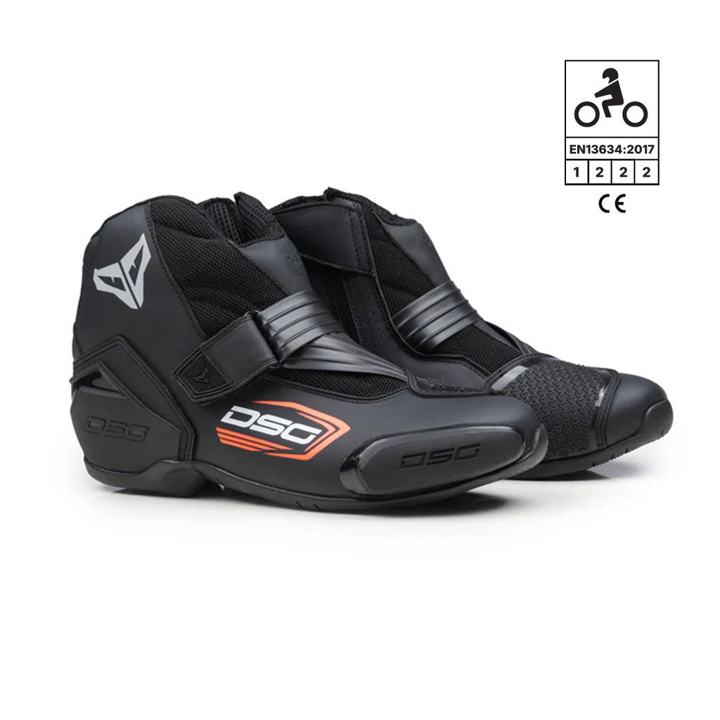 DSG GP1 Riding Boots (Black Red)