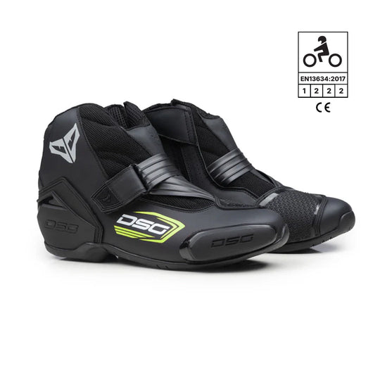 DSG GP1 Riding Boots (Black Yellow Fluo)
