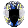 AXOR Apex Streak Dull Black Blue Helmet