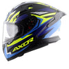 AXOR Apex Streak Dull Black Blue Helmet