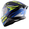 AXOR Apex Streak Dull Black Blue Helmet