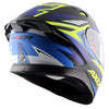 AXOR Apex Streak Dull Black Blue Helmet