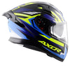 AXOR Apex Streak Dull Black Blue Helmet