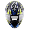 AXOR Apex Streak Dull Black Blue Helmet