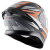 AXOR Apex Streak Dull Black Orange Helmet