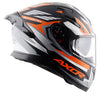 AXOR Apex Streak Dull Black Orange Helmet