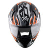 AXOR Apex Streak Dull Black Orange Helmet