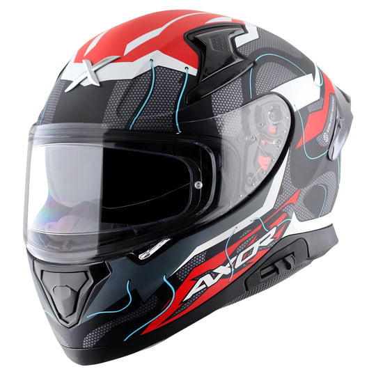 AXOR Apex Dynamo Dull Black Red Helmet