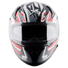 AXOR Apex Streak Gloss Black Red Helmet