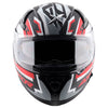 AXOR Apex Streak Dull Black Red Helmet