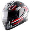 AXOR Apex Streak Dull Black Red Helmet