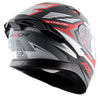 AXOR Apex Streak Dull Black Red Helmet