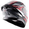 AXOR Apex Streak Gloss Black Red Helmet