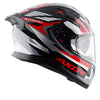 AXOR Apex Streak Gloss Black Red Helmet