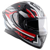 AXOR Apex Streak Dull Black Red Helmet