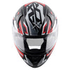 AXOR Apex Streak Dull Black Red Helmet