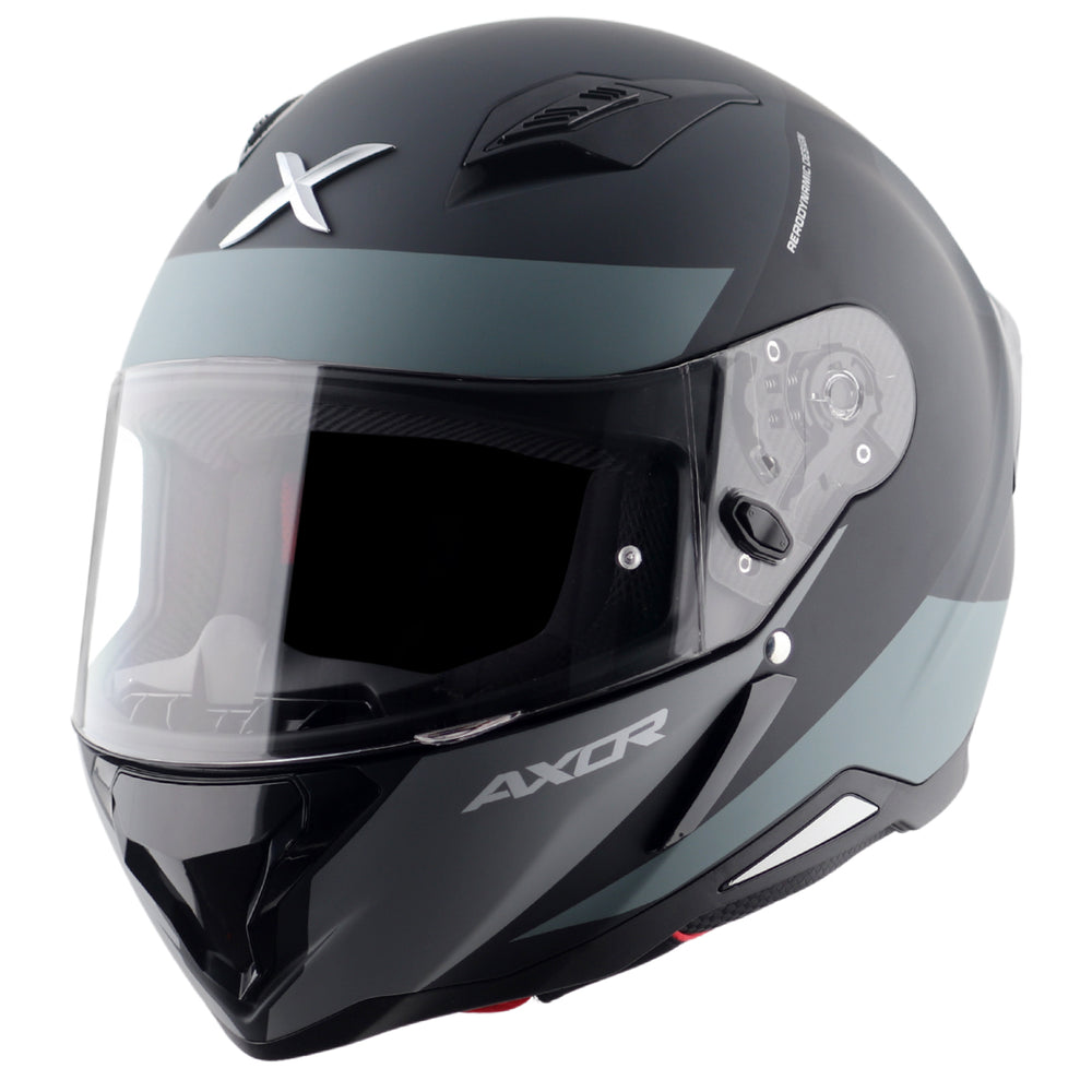 AXOR Hunter Turbo Dull Black Grey Helmet