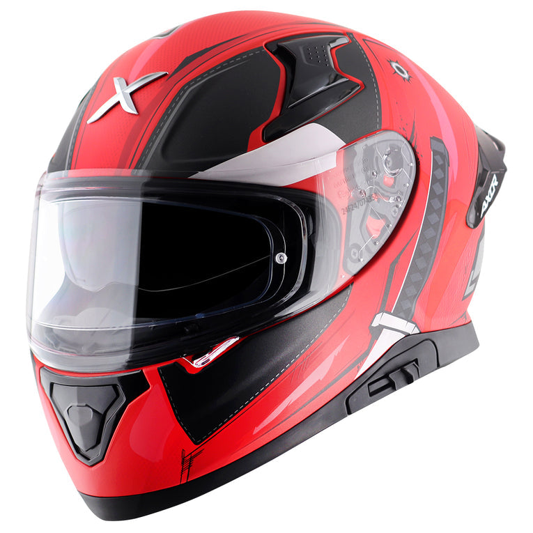 AXOR Apex Marvel Deadpool Dull Black Red Helmet