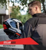 SMK Stellar Sports Adox Gloss Black Red White (GL231) Helmet