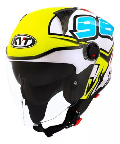 KYT D City 98 Bomb Gloss Open Face Helmet
