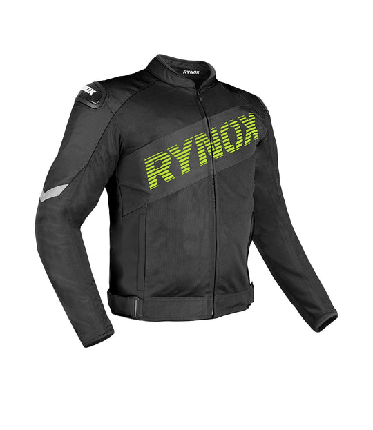 Rynox Delta GT Riding Jacket (Black Hi Viz Green)